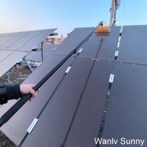 Solar Panel Cleaning Machine with Water Fed Electric Rotating Brush Cleaning