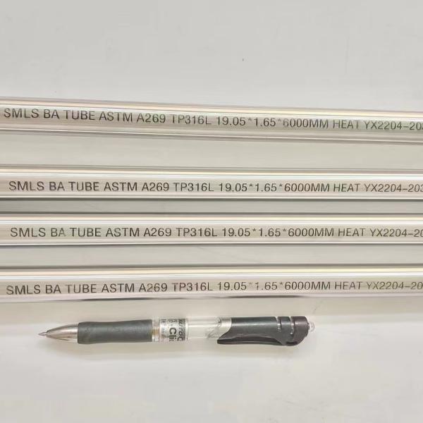 ASTM A269 / A270 Stainless Steel Pipe TP316L SS Pipe for Medical Industrial