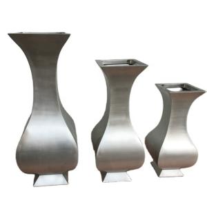 Customized stainless steel rectangle flower planters
