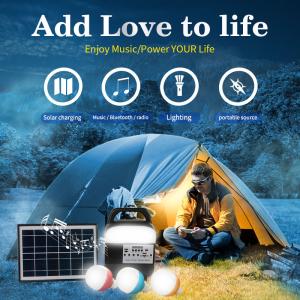 OEM 10000Hrs Indoor Outdoor Activity Solar Lighting And Usb Charging System