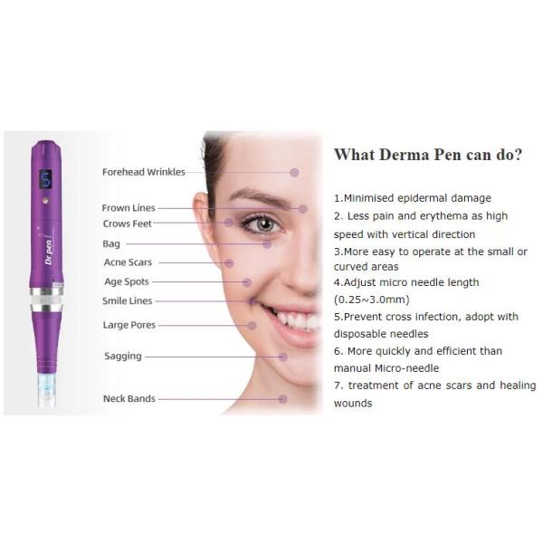 Wireless Anti Aging Pen Micro Derma Pen 5 Speeds Control Screw Needle Interface Dr Pen