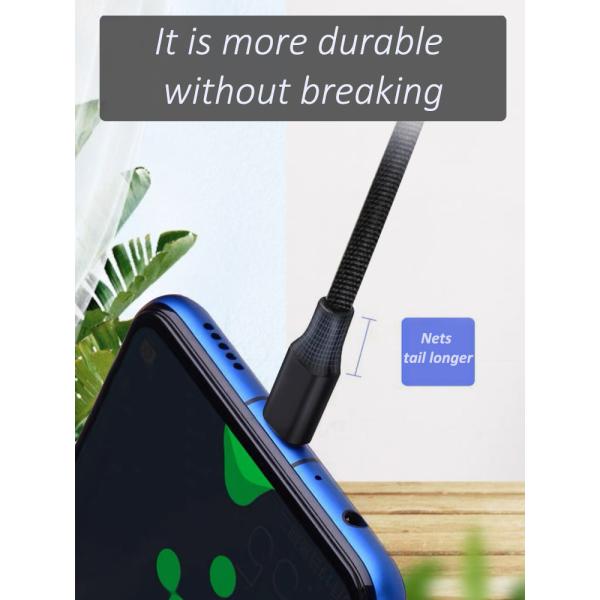 OEM Nylon Braided 6ft Micro USB Charging Cable For Android Phone