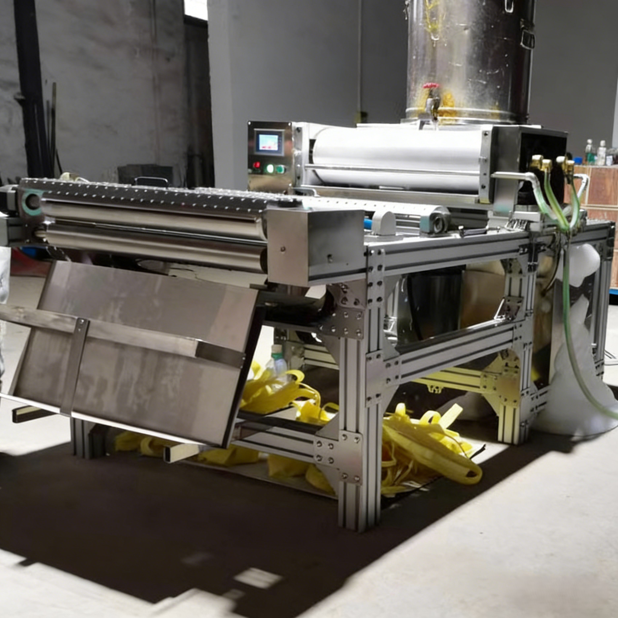 Automatic Beeswax Foundation Machine with Stainless Steel Construction, 220V-380V Power, and 350mm-750mm Roller Length for Efficient Beeswax Sheet