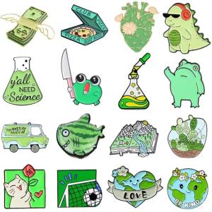 Hat Collar Clothes Badge logo Custom Metal Pins Badge Cartoon Animal Character