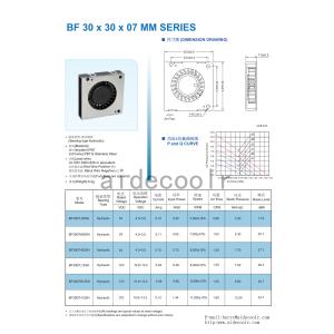 Sturdy Turbo Cooling Blower Fan 30x30x7mm Multipurpose Durable