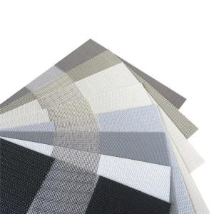 Flame Retardant Polyester Fiber Day And Night Double Layer Blackout Zebra Blinds