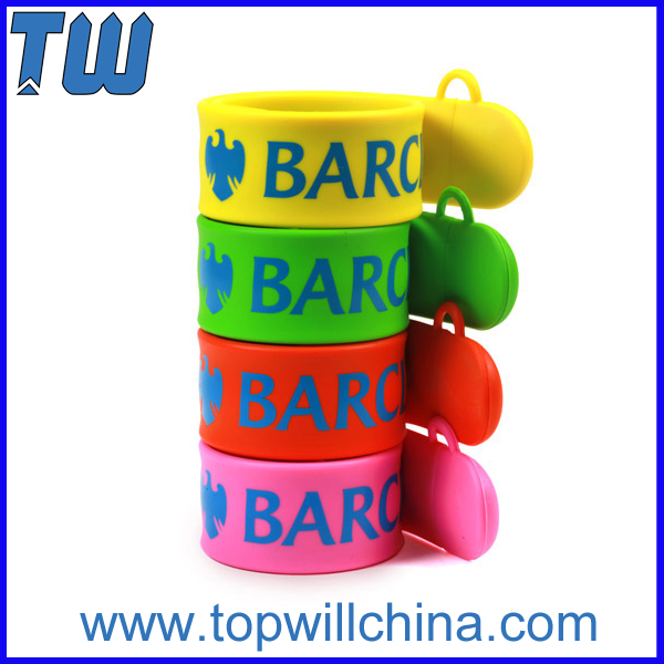 Slap Silicone Bracelet USB 16GB Flash Drives Delicate Design for Gifts