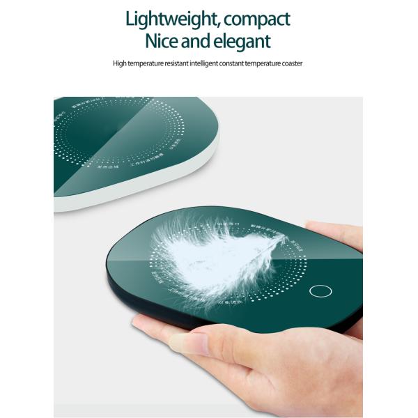 2023 Hot Sell Smart Ceramic Sublimation Coffee Cup Mugs, Constant Temperature 55 Degree Usb Electric Coffee Mug Warmer