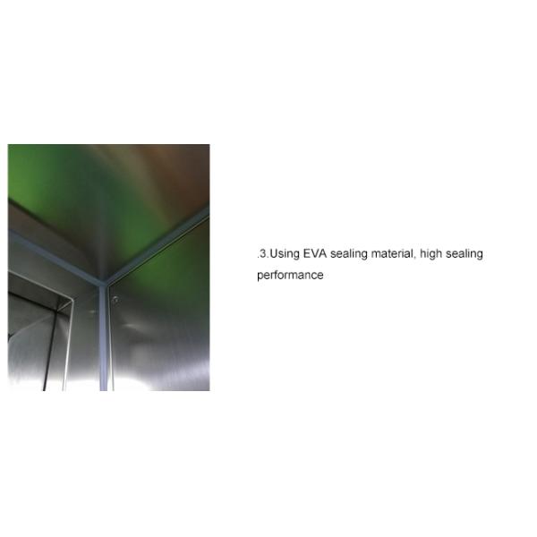 Stainless Steel Double Blowing Cleanroom Air Shower For Single Person