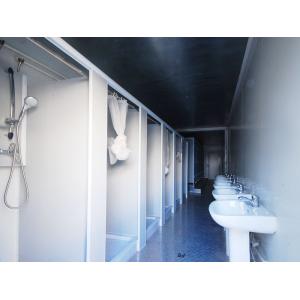 Standard Ablution Container Layout - Foldable, Movable, Knockdown Panel Wall