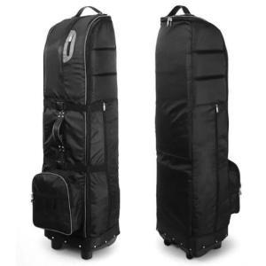 Nylon Outdoor Sports Bag Golf Travel Bag With Name Card Holder / Wheels