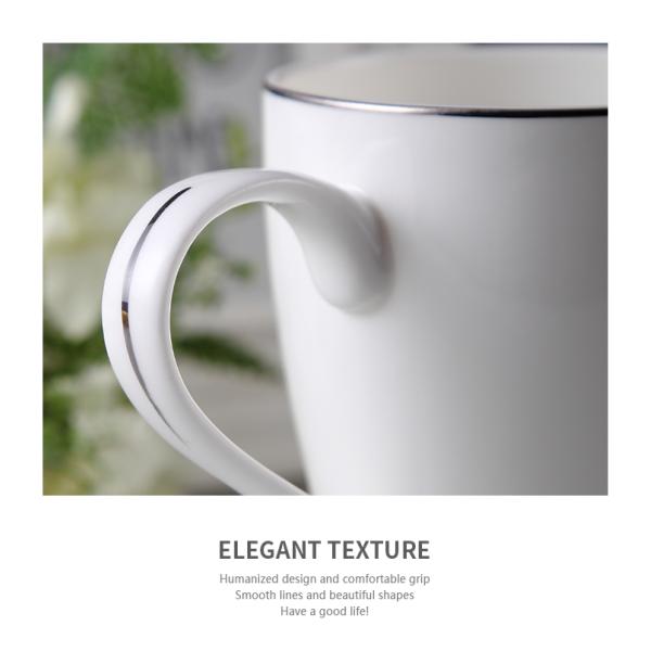 Hotel Office 10oz Straight Eco Thin Fine Porcelain Coffee Mugs