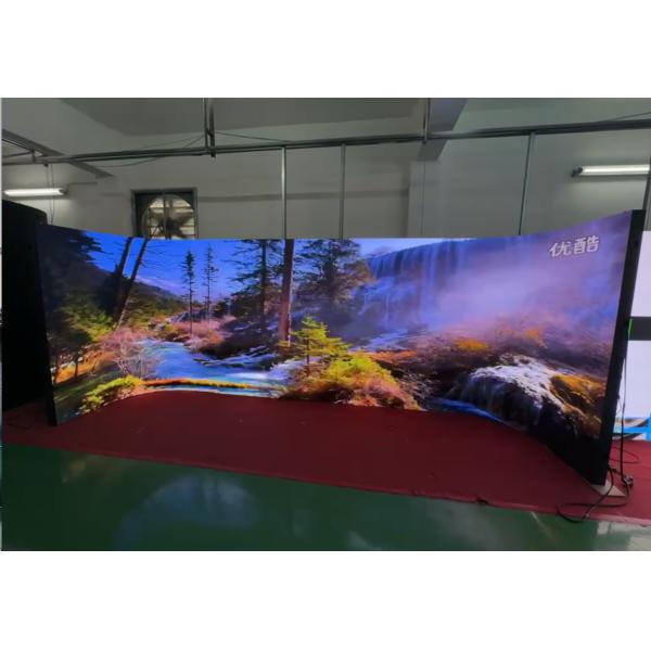 Curved Shopping Mall LED Screen with MEANWELL Power Supply and SMD PH4.81mm Pixel Pitch