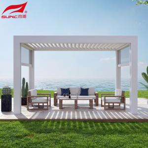 Smart Remote Controlled Aluminum Garden Pergola Waterproof Windproof Gazebo