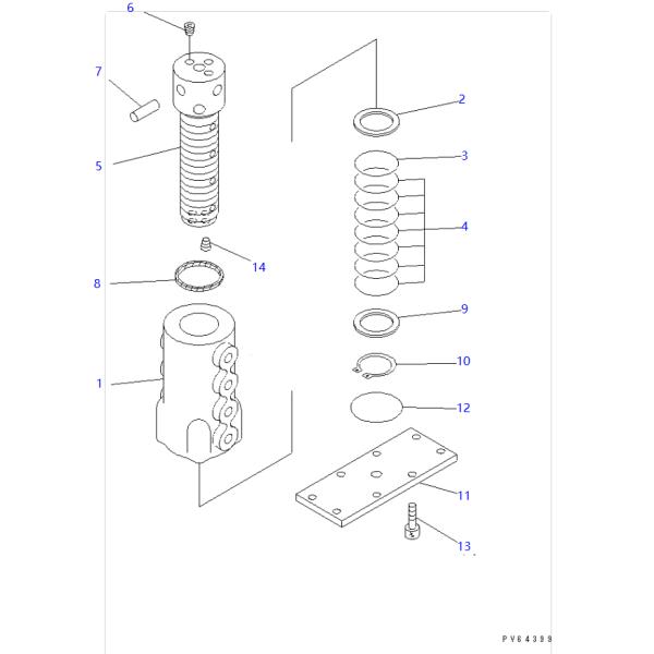 703-04-12160 Center Joint Seal Kit For Komatsu Excavator PC20MR PC20MRX PC20UU PC27MR PC27MRX PC28UU