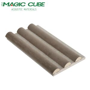 Elegant Wooden Slat Panels With Luxurious Suede Finish For Noise Reduction