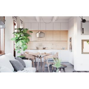 Modern Design Kitchen Cabinet Acrylic Surface Treatment Environmental Friendly