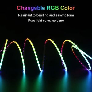 Warm White Smart Solar String Light With 16 Million Colors For Outdoor Scenarios