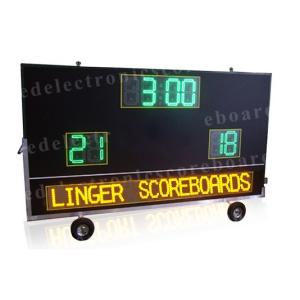 Buy cheap 2 Teams Wireless Baseball Scoreboard , Portable Digital Scoreboard With Wheels from wholesalers