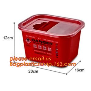 Various shape sharp container,sharp bin,syringe container, Wholesale disposable