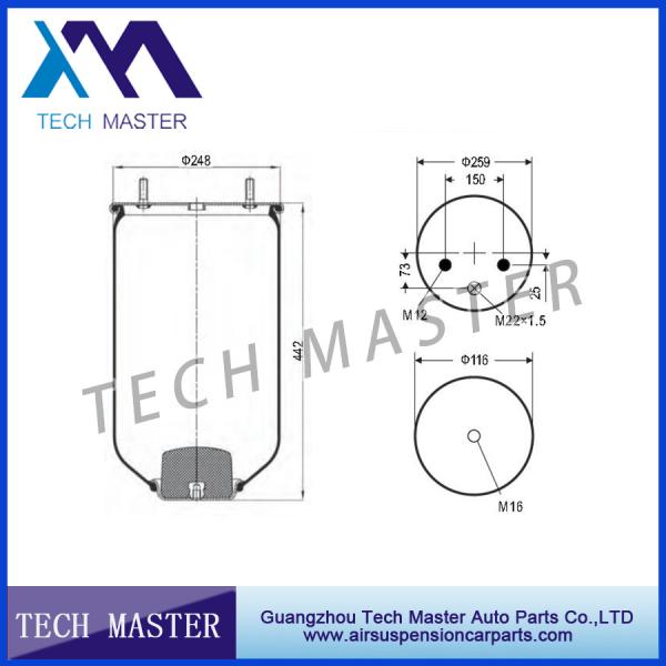 Buy Heavy Air Bellows Spring For SAF 2618V Contitech 4022NP02 Goodyear 1R11-709 at wholesale prices