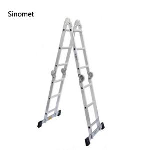 Multipurpose Aluminum Step Ladder Anodized Surface Industrial Aluminum Ladder