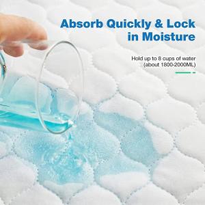 Reusable Incontinence Protection with Plain Woven Microfiber Washable Adult Bed