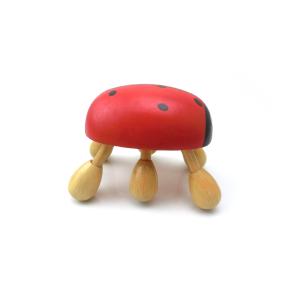 wooden ladybug shaped head massager / body massager- foot roller