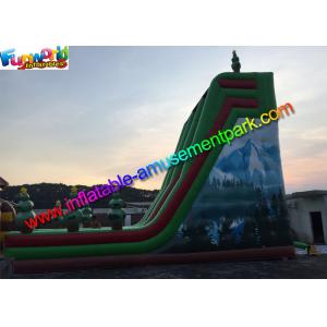 Hot Jungle Zip Line Commercial Inflatable Slide 18m x 6m x 9m Size