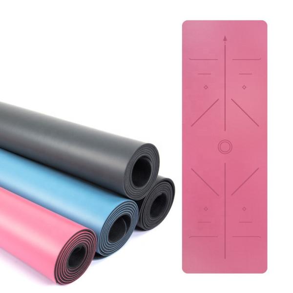 High quality OEM LOGO non-slip Exercise mat natural rubber yoga mat