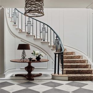 Quality Rectangle Top Pipe Galvanized Steel Railing Balustrades For Modern Cheap Stair for sale