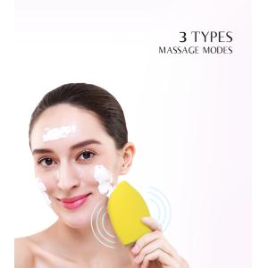 China Homemade Beauty Silicone Face Scrubber , Waterproof Sonic Silicone Face Brush on sale