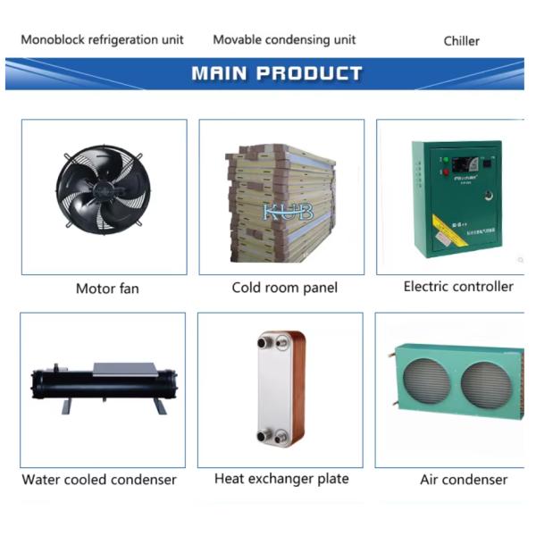 KUB WN03 ZB21M Copeland Commercial Refrigeration Condensing Unit Water Cooled 3HP Refrigeration