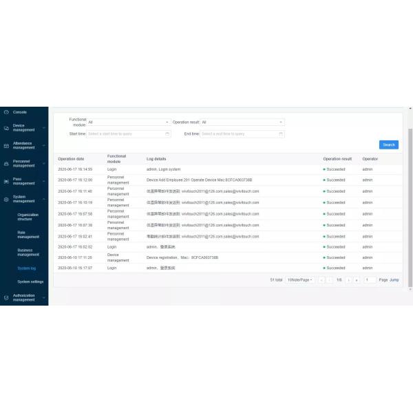 FCC Distance 150cm 8 Inch Face Recognition Infrared Thermometer