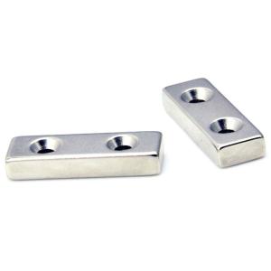 Strong SmCo Samarium Cobalt Countersunk Magnet Screw Double Hole