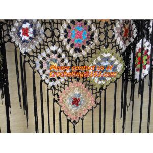 Crochet Scarf Women Pashmina Fur Designer Wrap Scarf Handmade Crocheted