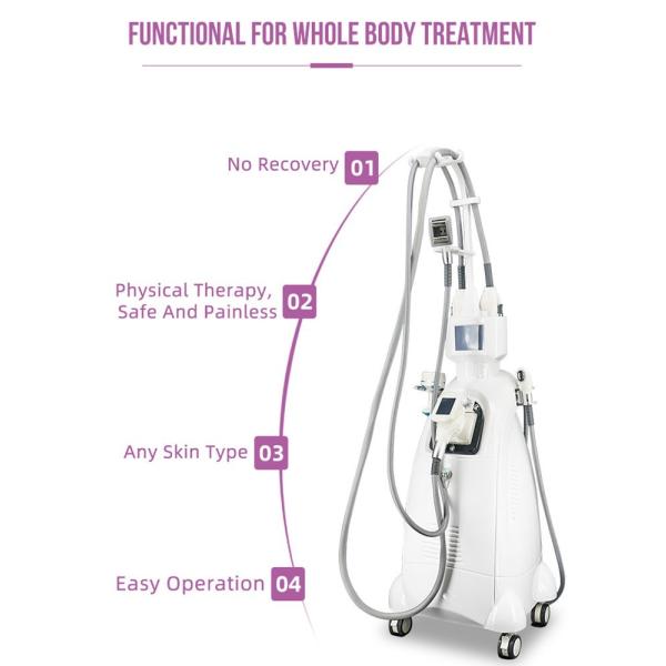Vertical Vela Shape Machine Rf Roller Vacuum 40k Cavitation For Body