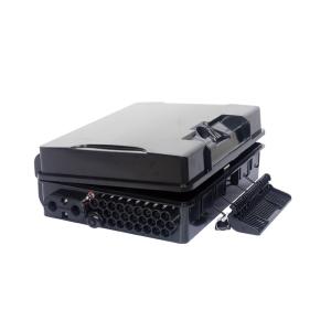 China 24 Core Black Fiber Optic Distribution Box Pole Installation PC ABS SMC on sale