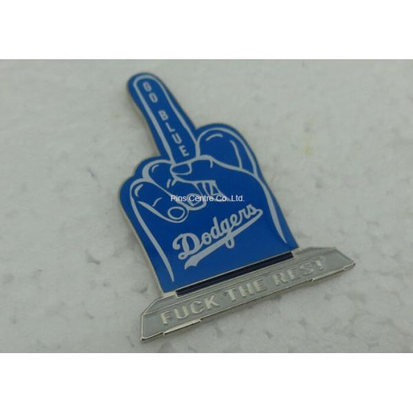 Buy Copper Die Stamped Personalised Metal Pin Badges , Custom Made Enamel Pins at wholesale prices