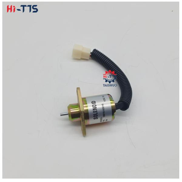 12V Excavator Engine Parts Fuel Stop Solenoid Valve 16616-80016