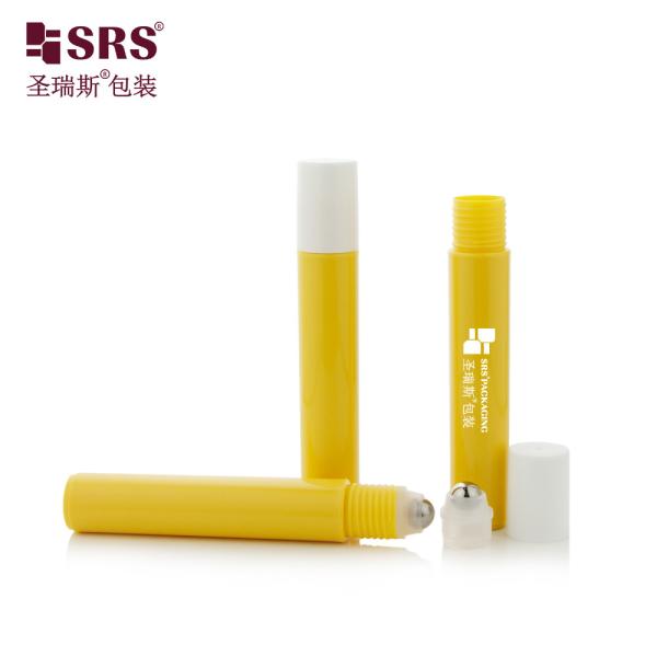 RPP-15ML Injection Semi-Transparent Green Color Matte Finished Plastic Roll-On Bottle Packaging Container