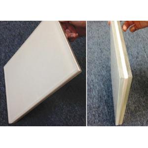 Customized Bacstone Glass , 2MM Thin Marble White Laminated Glass