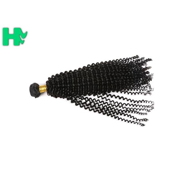 Buy Tangle Free 18 Inch Natural Human Hair Extensions 100% Brazilian Hair Weave Kinky Curly at wholesale prices