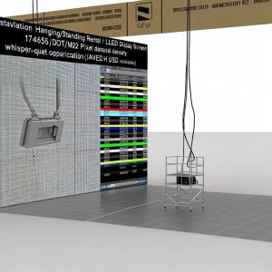Installation Hanging/Standing Rental LED Display Screen with 147456 Dot/m2 Pixel