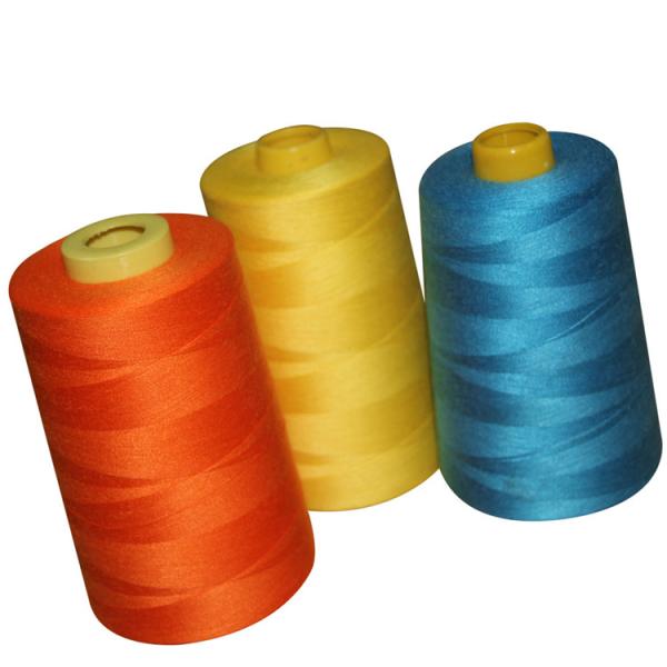 China Super Bright Industrial Polyester Sewing Thread , Dyed Poly Sewing Thread Low Shrinkage on sale China Super Bright Industrial Polyester Sewing Thread , Dyed Poly Sewing Thread Low Shrinkage on sale