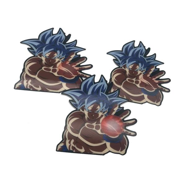Wholesale Dragon Ball Design Waterproof 3D Anime Stickers Changing Flips Decals Lenticular Car Stickers Anime