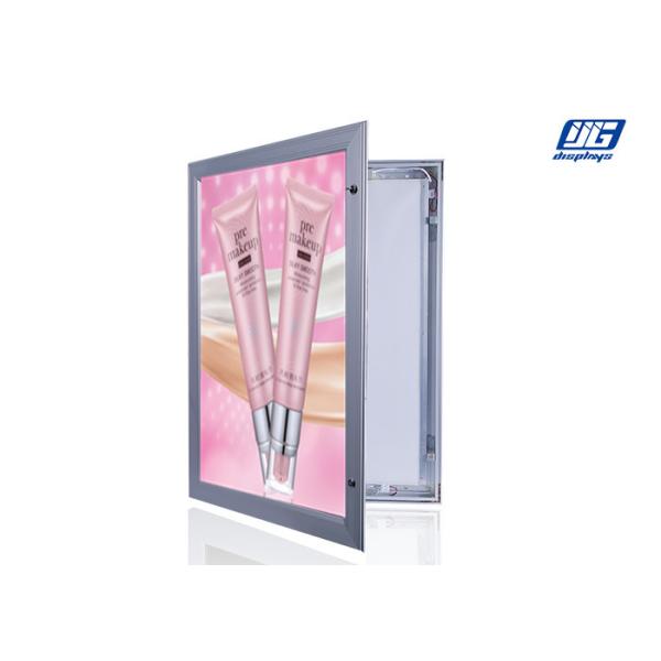 Waterproof LED Advertising Boards Door Open Lockable Silver Frame Silk - Screen Printing LGP