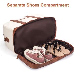 Tote Duffel Travel Bag Water Resistant With Shoe Compartment 46X20X31CM