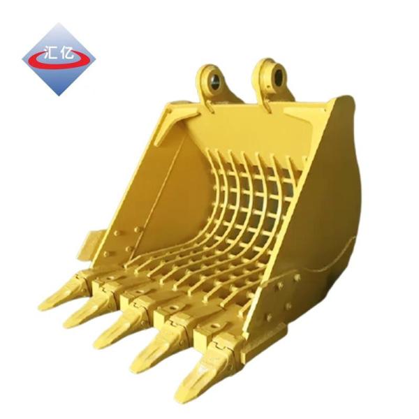 Wearable 0.1m3 Mini Excavator Skeleton Bucket Excavator Sieve Bucket 52 HRC Steel