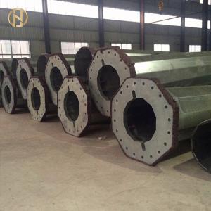 China Custom Height Swaged Tubular Steel Pole ASTM GR65 Materia Shaft on sale